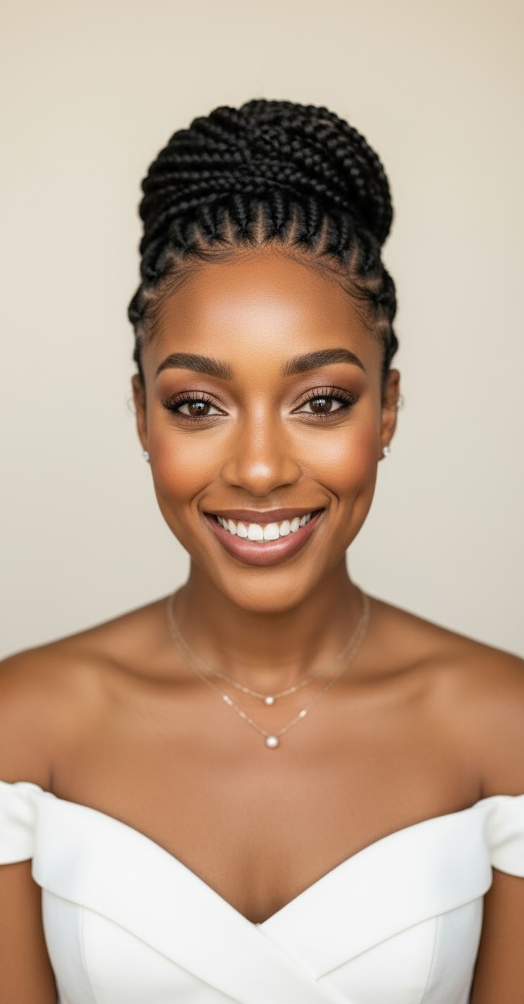 After Knotless Braids Wedding Style